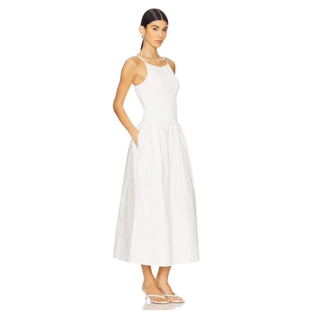 Shona Joy “Aliah” High Neck Midi Dress in Ivory, size XS - Picture 2 of 4